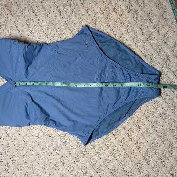 Johnny Was Calme Blue One-Piece Swimsuit with Crossback Straps – Women’s XL NWOT - Picture 5 of 7
